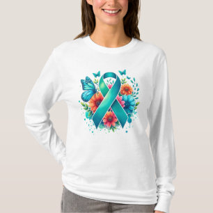 T-shirt Ruban de sensibilisation Turquoise Myasthenia Grav