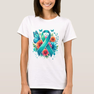 T-shirt Ruban de sensibilisation Turquoise Myasthenia Grav