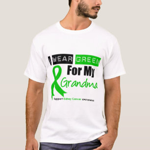 T-shirt Ruban de vert de Cancer de rein pour ma