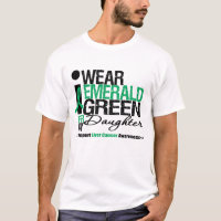 Ruban de vert vert de Cancer de foie pour ma fille