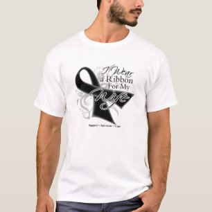 T-shirt Ruban d'épouse - cancer de la peau de mélanome