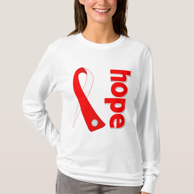 T-shirt Ruban d'espoir de syndromes myélodysplasiques (Devant)