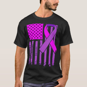 T-shirt Ruban Drapeau Américain Sensibilisation au Suicide