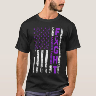 T-shirt Ruban du syndrome de Sjögren Drapeau américain de
