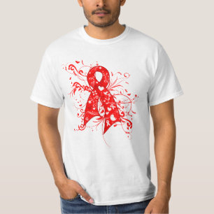 T-shirt Ruban floral de remous de carcinome malpighien