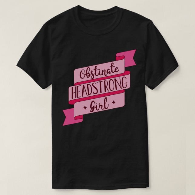 T-shirt Ruban II de la citation de fierté et de préjudice (Design devant)