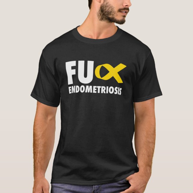 T-shirt Ruban jaune - Endometriose de l'UF - Endometriose (Devant)