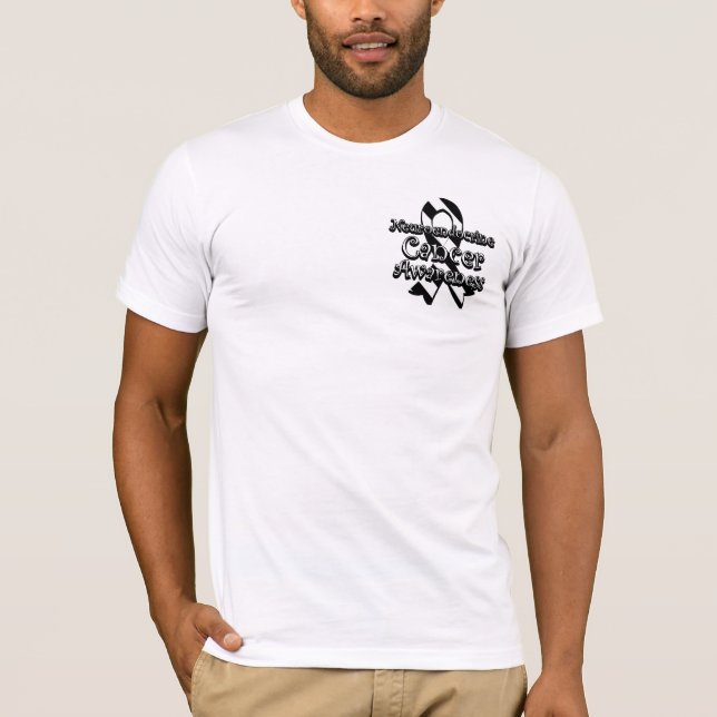 T-shirt Ruban neuroendocrine de conscience de Cancer (Devant)