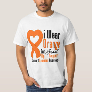 T-shirt Ruban orange d'usage de la leucémie I pour ma