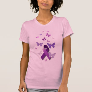 T-shirt Ruban pourpre de conscience