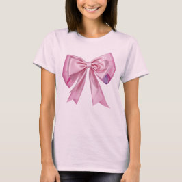 T-shirt Ruban rose