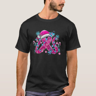 T-shirt Ruban rose Avec Le Chapeau Du Père Noël Sensibilis