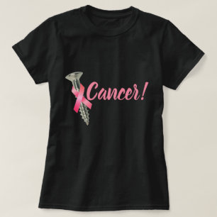 T-shirt Ruban rose du cancer du sein de la vis