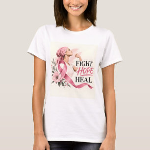 T-shirt Ruban Rose Espoir Lutte Contre le Cancer du Sein