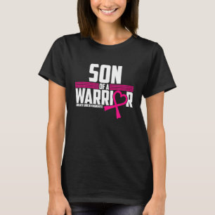 T-shirt Ruban Rose Fils De Guerrier Sensibilisation Au Can
