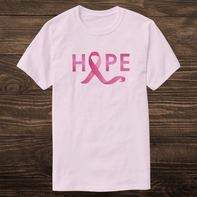 T-shirt Ruban rose HOPE Sensibilisation au cancer du sein (Créateur téléchargé)