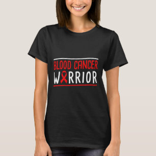 T-shirt Ruban rouge du guerrier du cancer du sang
