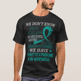 T-shirt Ruban turquoise de conscience de cancer fort de