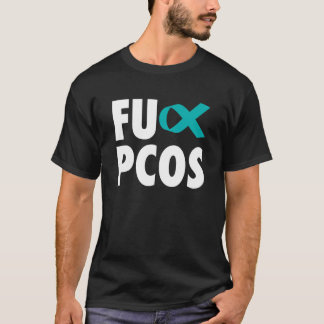 T-shirt Ruban Turquoise Du Syndrome De L'Ovarius Polykysti
