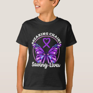 T-shirt Ruban Violet de Sensibilisation au Surdosage de Dr