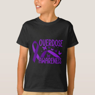T-shirt Ruban Violet de Sensibilisation au Surdosage Dépen
