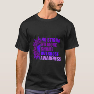 T-shirt Ruban Violet de Sensibilisation au Surdosage Drogu