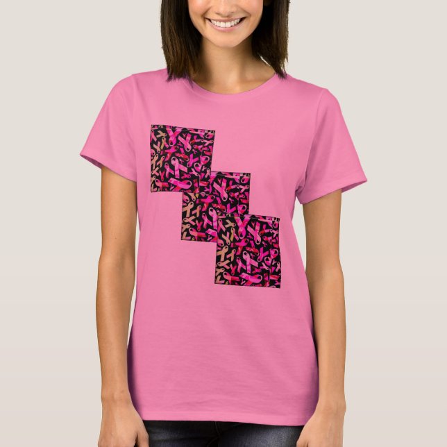 T-shirt Rubans géniaux de cancer du sein (Devant)
