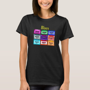 T-shirt Rubans mélange cassette vintage Blues  Jazz Soul M