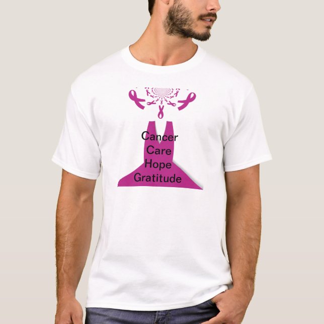 T-shirt Rubans rose Cancer du sein Sensibilisation Art Imp (Devant)