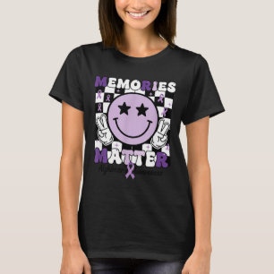T-shirt Rubans violets de sensibilisation à la maladie d'A