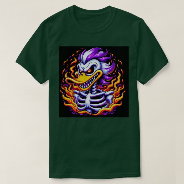 T-shirt Rubber Duck Skeleton Rubber Duckie Party (Design devant)