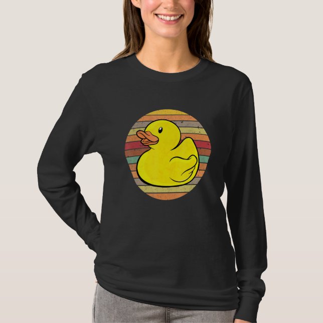 T-shirt Rubber Duckie Rubber Duck Bain Rétro (Devant)