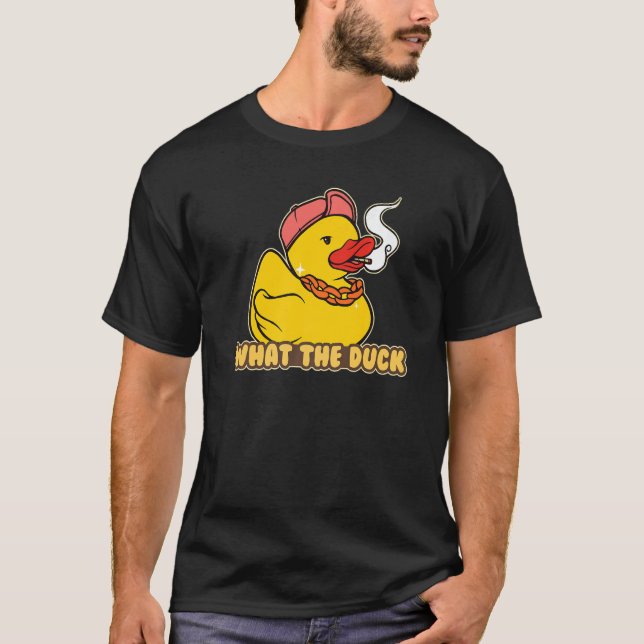 T-shirt Rubber Duckie What The Duck (Devant)