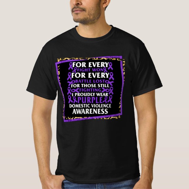 T-shirt Rubrique sur la violence domestique (Devant)