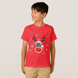 T-shirt Rudolf - Rennes de Noël