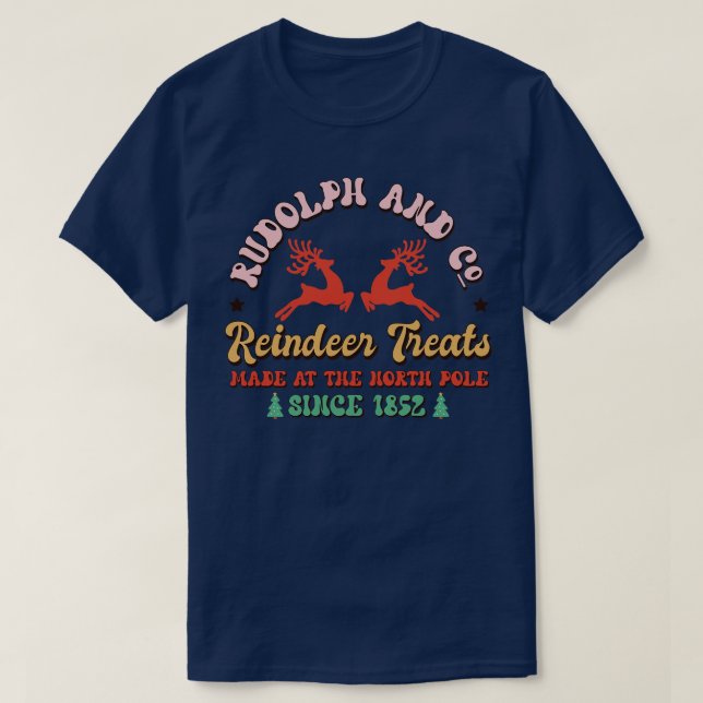 T-shirt Rudolph Co Fine Reindeer Traitements (Design devant)