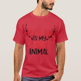 T-shirt Rudolph est mon animal spirituel amis