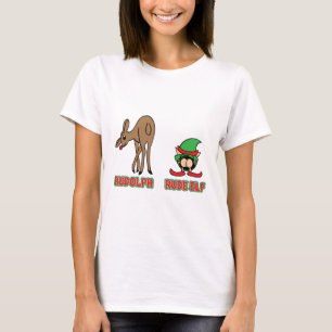 T-shirt Rudolph et Elf grossier