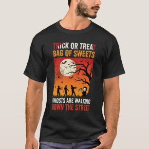 T-shirt Rue fantôme de la tournée des friandises ou des fa