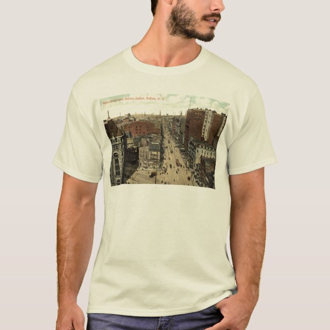 T-shirt Rue principale, cru 1912 de Buffalo NY (Devant)