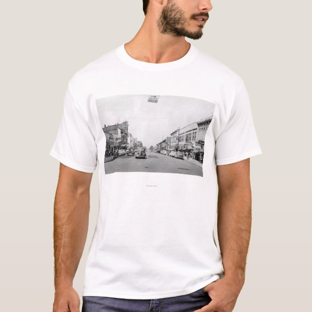 T-shirt Rue principale dans Walla Walla, photographie de (Devant)