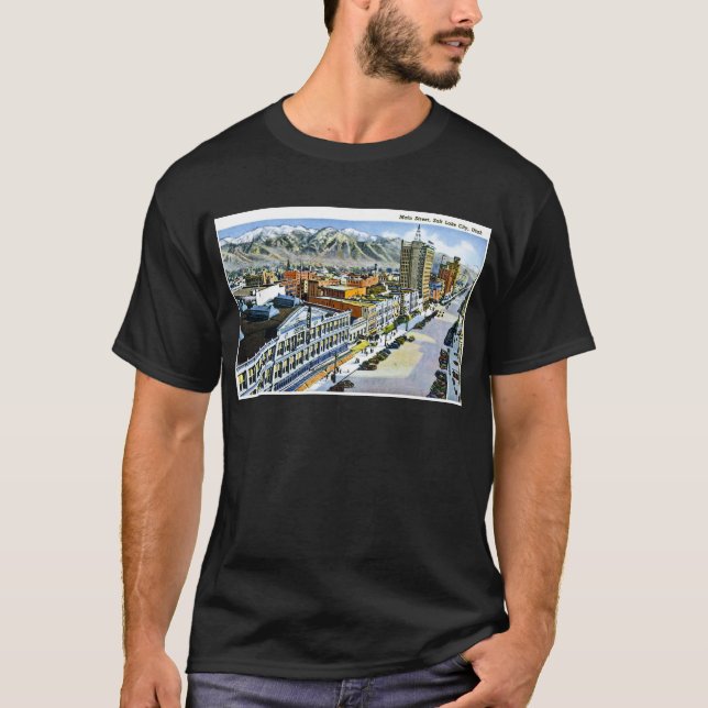 T-shirt Rue principale, Salt Lake City, Utah (Devant)