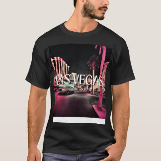 T-shirt rue rétro las vegas 80s
