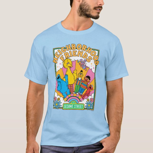 T-shirt Rue Sésame | Amis de voisinage (Devant)