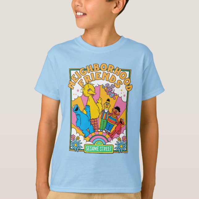 T-shirt Rue Sésame | Amis de voisinage (Devant)