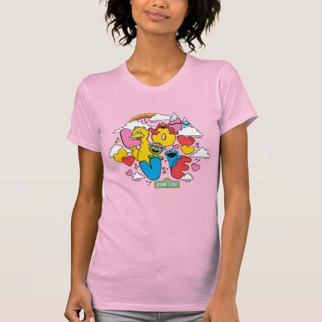 T-shirt Rue Sésame | Amour (Devant)
