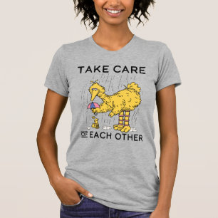T-shirt Rue Sésame   Big Bird Prenez soin de vous