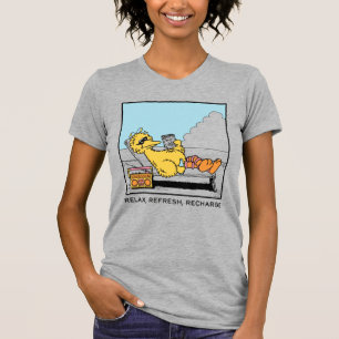 T-shirt Rue Sésame   Big Bird Relax Refresh Recharge