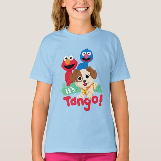 T-shirt Rue Sésame | C'est Tango avec Elmo & Grover (Devant)