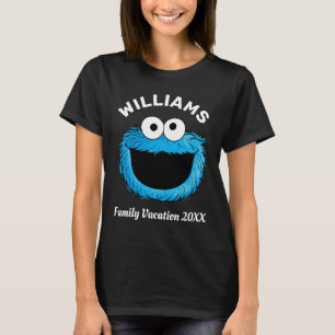 T-shirt Rue Sésame Cookie Monster Famille Vacances